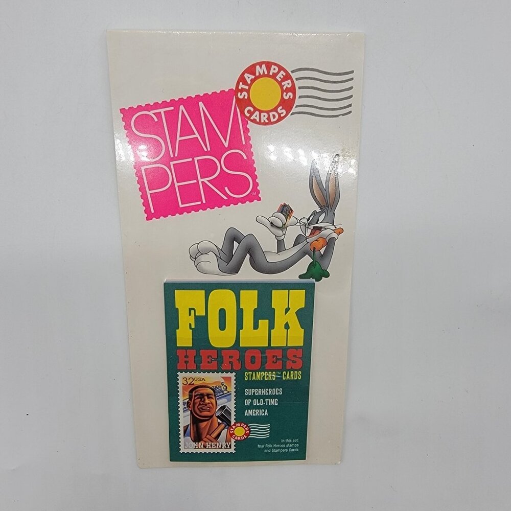 USPS Stamper Cards 1996 with stamps Folk Heroes‎ NEW Sealed